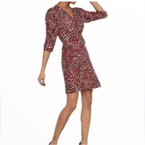 NWOT Vero Moda Animal Print Midi Wrap Dress ladies medium